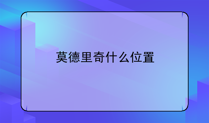 莫德里奇什么位置