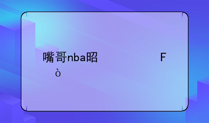 嘴哥nba是谁呢？