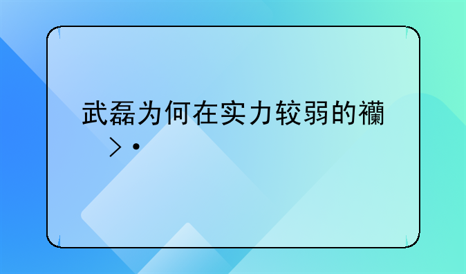 武磊为何在实力较弱的西班牙人都打不上主力？